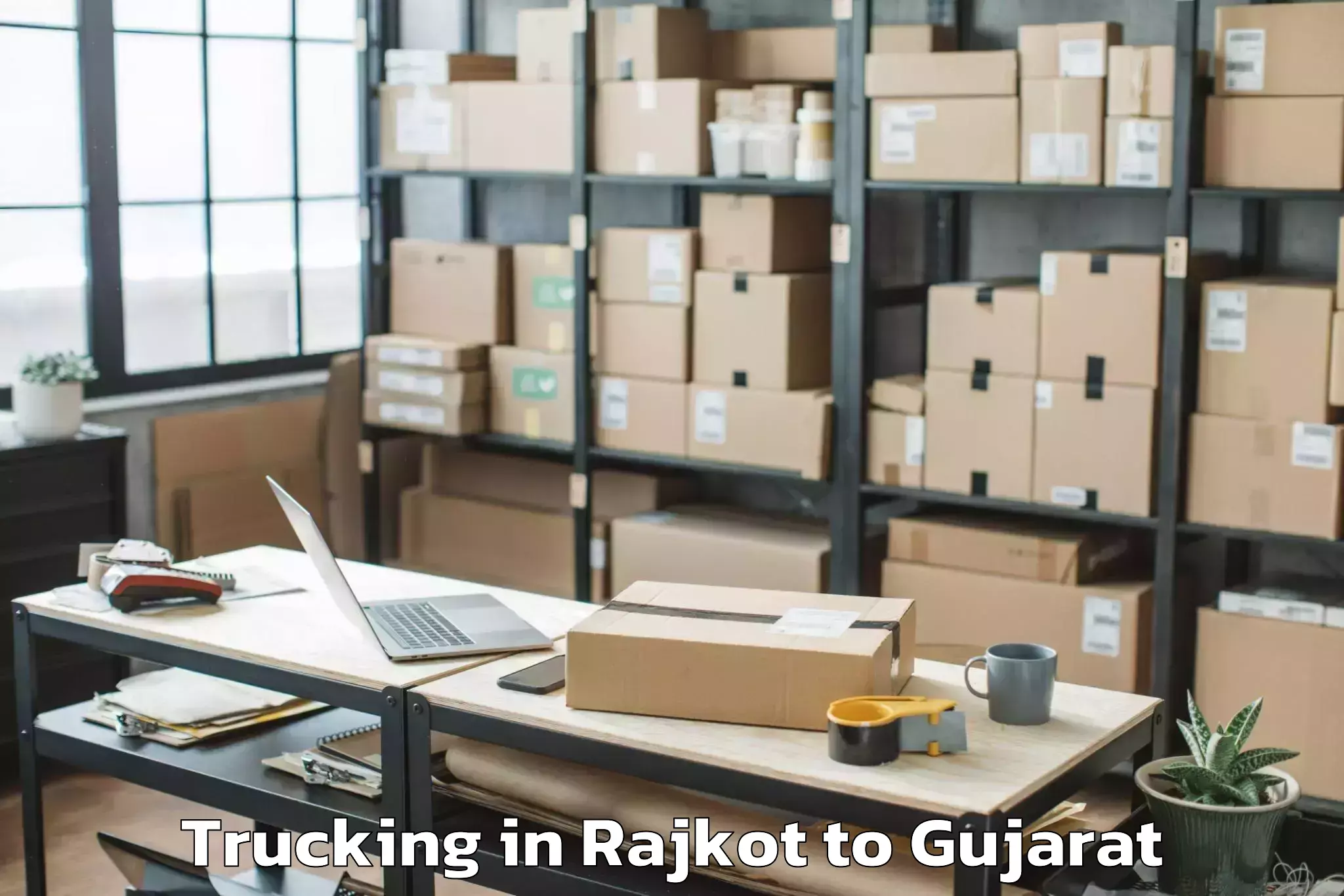 Affordable Rajkot to Kherka Gujar Trucking